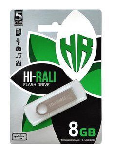 Флеш-накопичувач 8GB USB Shuttle series Silver Hi-Rali 106259 фото