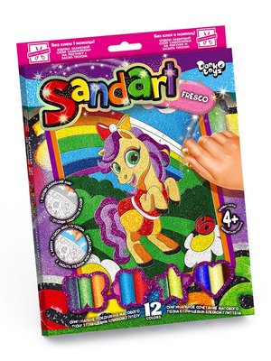 Картинка з піску Sandart 2-га серія Поні, DankoToys (10) SA-02-08 фото