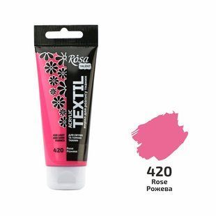 Фарба акрилова по тканині 60мл Рожева ROSA TALENT 263460420 фото