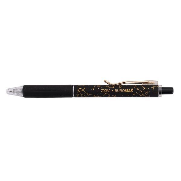 Ручка гелева автоматична NIGHT SKY ZODIAC 0.5 мм ароматизована синя в блістері Buromax BM.8379-01 фото