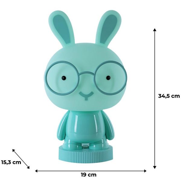 Світильник-нічник LED з акумулятором Bunny зелений Kite K24-490-1-4 фото
