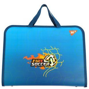 Папка-портфель А4 на блискавці з тканинними ручками Football Yes 492311 фото