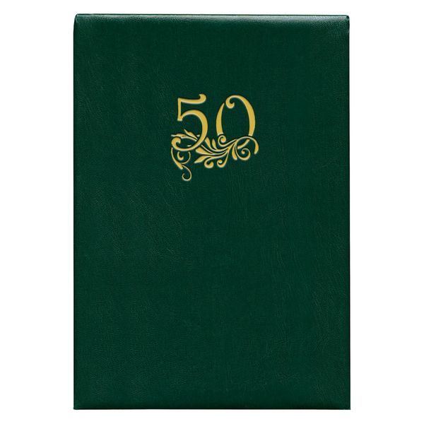 Папка адресна А4 50 років, бумвініл, зелена, Поліграфіст 188 02З фото