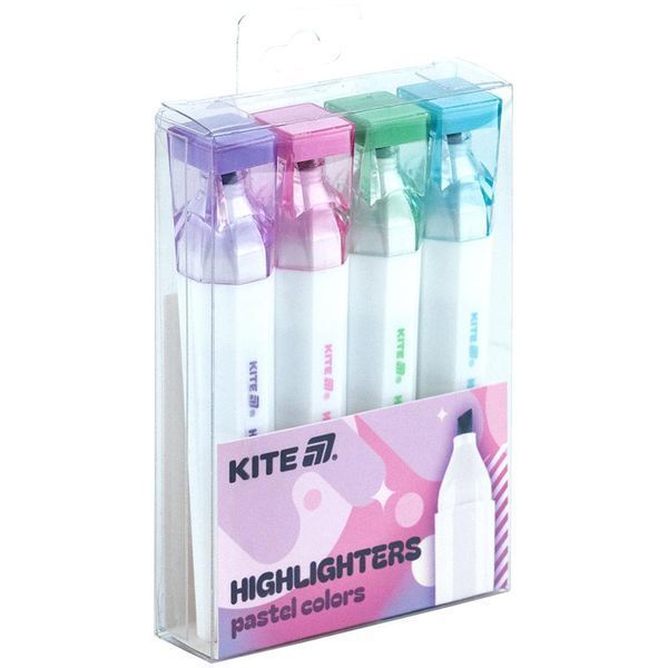 Набір текстових маркерів 4 кол Pastel Colors Kite Creative K24-1145-4 фото