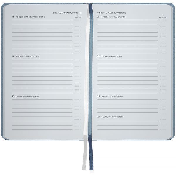 Щотижневик 2027 Pocket Strong 90*150 сірий Axent 8508-27-62-A фото