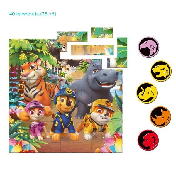 Магнітний пазл на 40 елементів Paw Patrol Джунглі DoDo 200649 фото