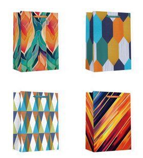 Пакет паперовий LARGE Euniversal 26x12,7x32,4 210gsm асорті 760349ML фото