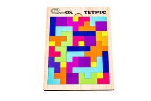 Розвиваюча дерев'яна іграшка Тетріс PuzzleOk Puz-70063 фото