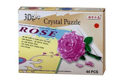 Пазл 3D пластиковий ТРОЯНДА Crystal Puzzle 9001-3D фото