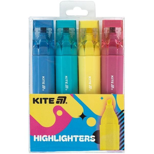 Набір текстових маркерів 4 кол Trendy Colors Kite Creative K24-1144-4 фото