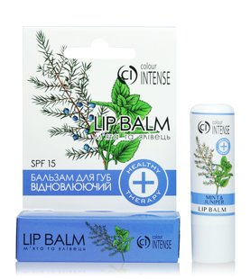 Бальзам для губ LIP BALM Healthy Therapy відновлюючий М'ята і ялівець Colour Intense (20) CI LIP-02 фото