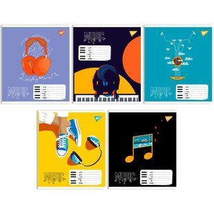 Зошит для нот на скобі А5 12 аркушів Colours of music Yes 767433 фото