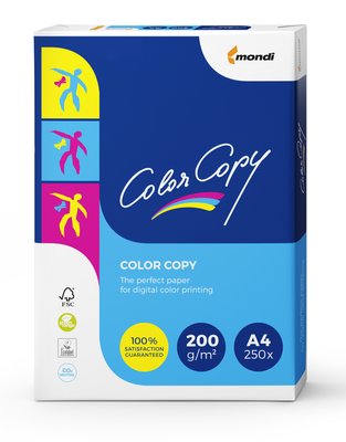 Папір офісний А4 250арк 200 г/м2 Color Copy Mondi (5) A4.200.CC фото