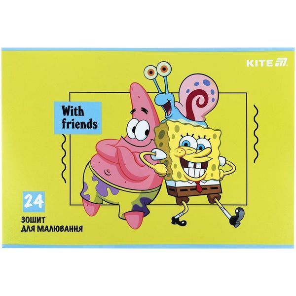 Альбом для малювання 24 арк скоба SB гібр. лак + УФ лак Kite (12) SB25-242 фото