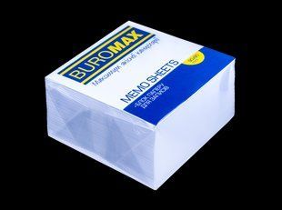 Папір для нотаток 90*90*50 мм 550 арк Білий клеєний, Buromax BM.2214 фото