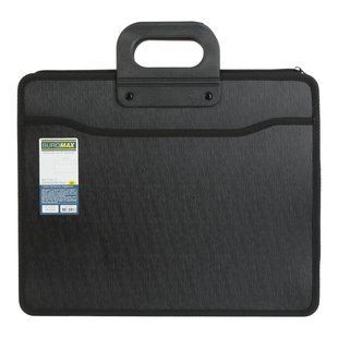 Портфель В4 на 2 відділення чорний Buromax BM.3733-01 фото