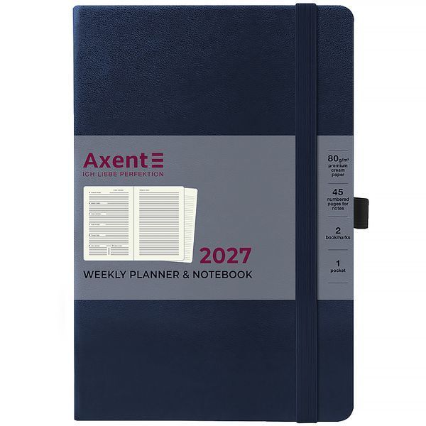 Щотижневик 2027 Prime Strong 145*210 синій Axent 8507-27-02-A фото