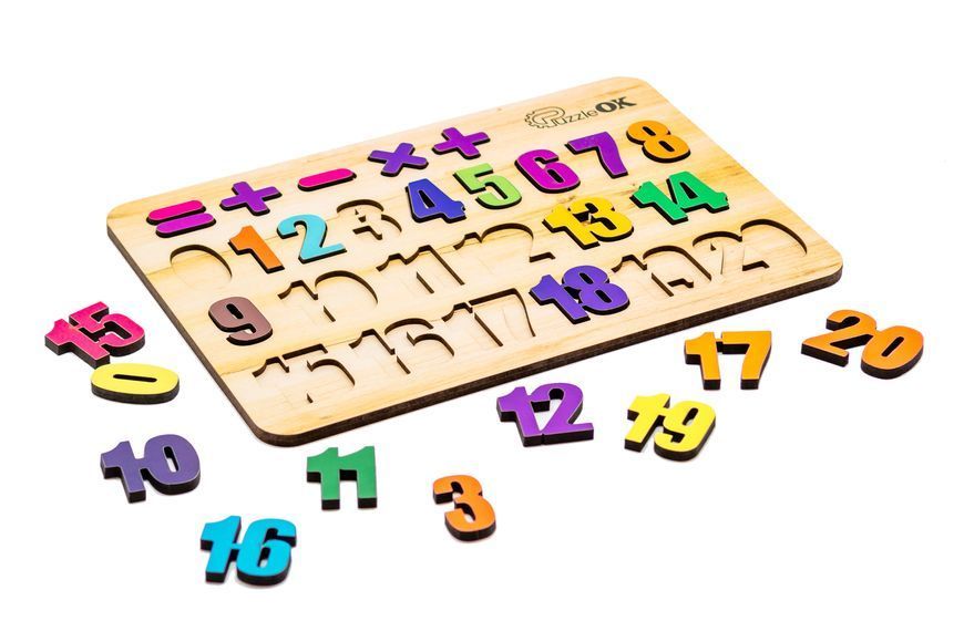 Розвиваюча іграшка Цифри А4 PuzzleOk Puz-11230 фото