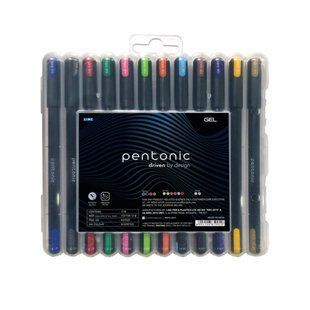 Набір гелевих ручок 12 кол 0,6 мм Pentonic 411959 фото