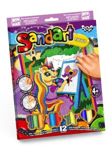 Картинка з піску Sandart 2-га серія Єдиноріг, DankoToys (10) SA-02-02U фото