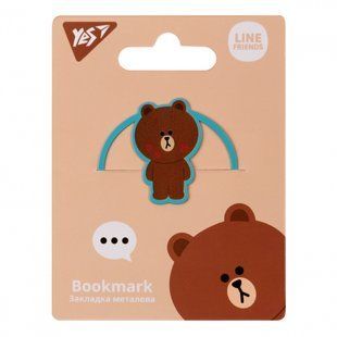 Закладка металева YES Line Friends 707832 фото