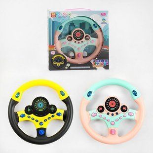 Кермо Веселі пригоди TK Group 2 кольори ОЗВУЧУВАННЯ УКРАЇНСЬКОЮ МОВОЮ пісня віршик звуки підсвічування в коробці 23554 фото