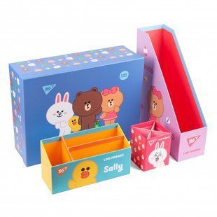 Настільний органайзер в наборі Line Friends картонний 4 предмети Yes 450104 фото