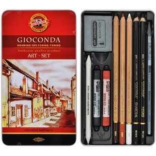 Набір художній 10 предметів мет уп GIOCONDA K-I-N 8890 фото