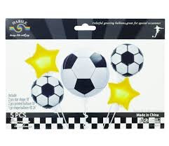 Набір фольгованих кульок Футбол 5 шт TZ-Q5002 фото