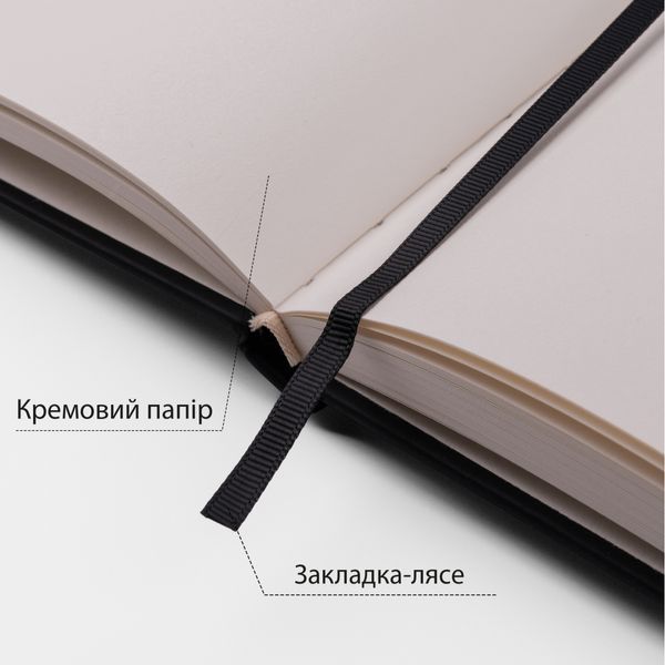 Скетчбук для графіки 16х23см 80 арк. тверда обкладинка PU 110г/м2 чорний Santi 743185 фото