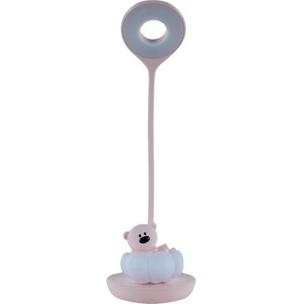 Настільна лампа LED з акумулятором Cloudy Bear рожевий Kite K24-493-2-2 фото