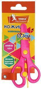 Ножиці дитячі 13.5 см безпечні рожеві Умка (12) НЦ405-12 фото