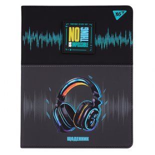 Щоденник шкільний PU інтегральний Headphones Yes 911620 фото
