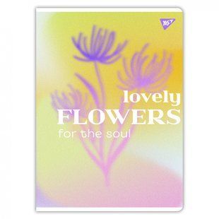 Зошит для записів А4 48 арк на скобі клітинка Lovely flowers гібрид Yes (3) 682012 фото