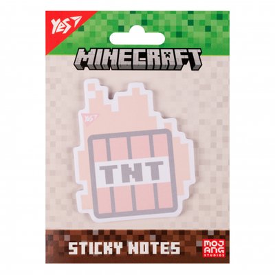 Папір з липким шаром фігурний Minecraft TNT 40 аркушів Yes 170397 фото