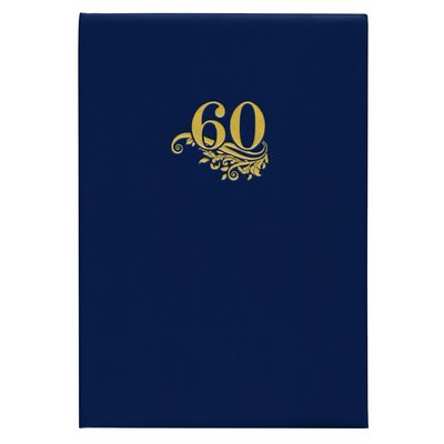 Папка адресна А4 60 років, бумвініл, синій, Поліграфіст 191 02С фото