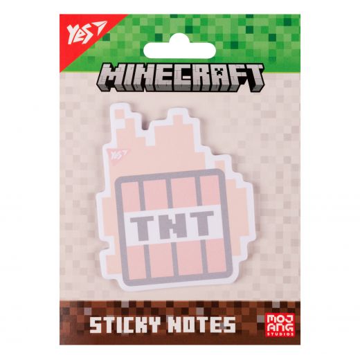 Папір з липким шаром фігурний Minecraft TNT 40 аркушів Yes 170397 фото