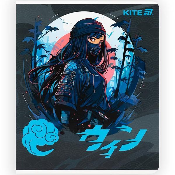 Зошит 48 клітинка Anime софт тач + УФ лак Kite (10) K25-259-1 фото