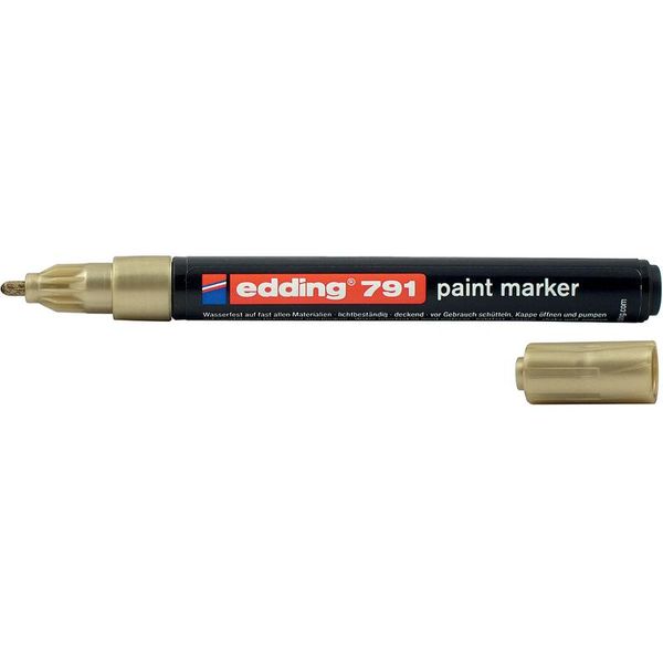 Лак-маркер Paint 1-2 мм золотий, Edding (10) e-791/12 фото