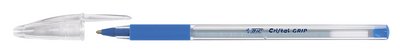 Ручка кулькова Crystal Grip з гріпом синя, BIC (20) bc802801 фото