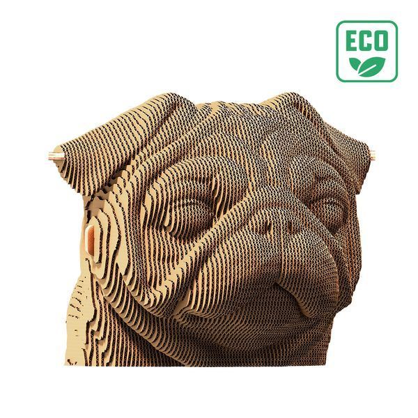 Картонний 3D пазл Pug (Мопс) Cartonic CARTPUG фото
