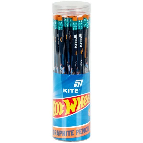 Олівець графітний тригранний з гумкою HW Kite (36) HW26-046 фото