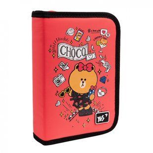 Пенал твердий одинарний з клапаном HP-03 Line Friends Yes 533567 фото