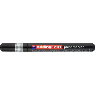 Лак-маркер Paint 1-2 мм чорний, Edding (10) 791/01 фото