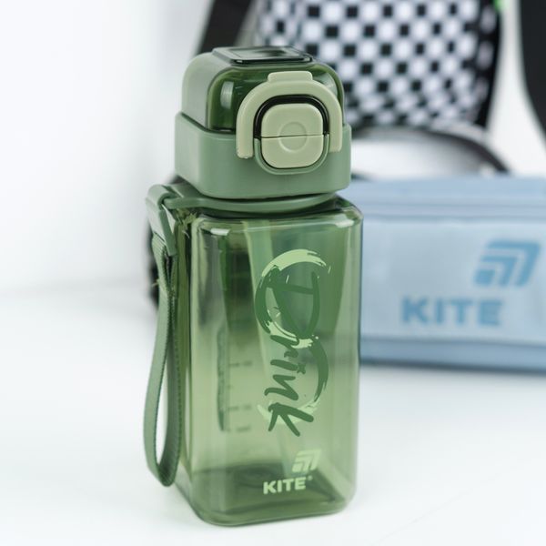 Пляшечка для води 620 мл зелена Kite K26-1273-3 фото