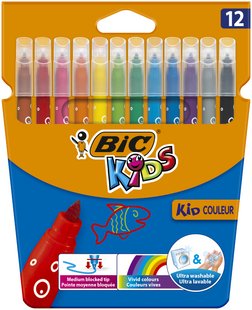 Фломастери 12 кольорів Kid Couleur BIC bc9202932 фото