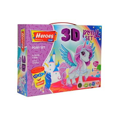 Набір тіста для ліплення 3D фігурок Поні Heroes Play-Toy E ERN-569 фото