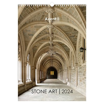 Календар настінний А3 2024 р., Stone Art Axent 8804-24-3-A фото