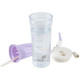 Стакан для води 650 мл біло-ліловий KITE K25-1219-2 фото