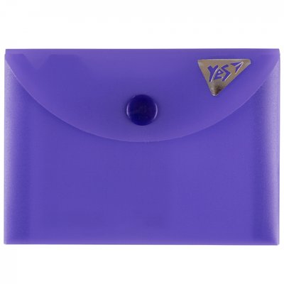 Папка-конверт A7 на кнопці Fusion фіолетова Yes (10) 492270 фото